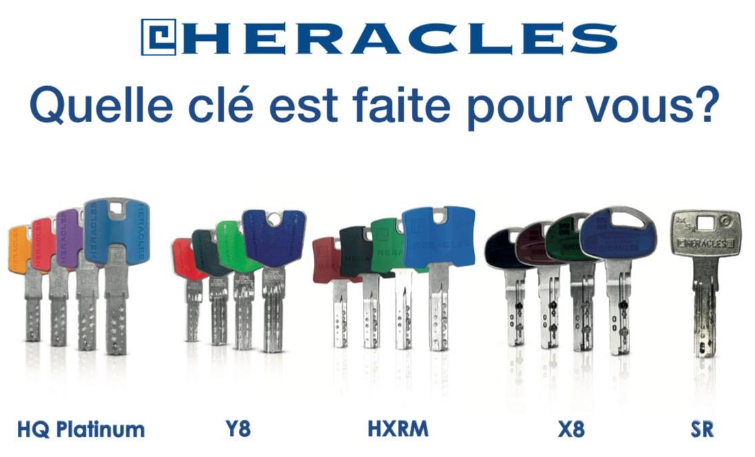Clés de sécurité Héraclès